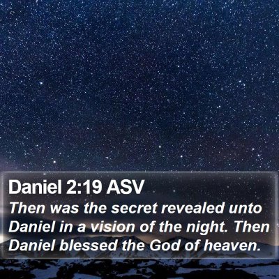 Daniel 2:19 ASV Bible Verse Image