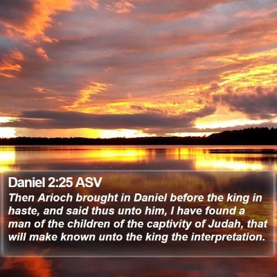 Daniel 2:25 ASV Bible Verse Image