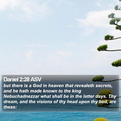 Daniel 2:28 ASV Bible Verse Image