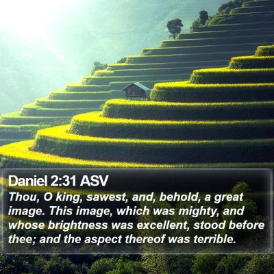 Daniel 2:31 ASV Bible Verse Image
