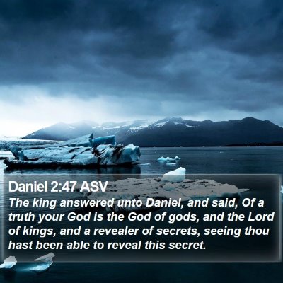 Daniel 2:47 ASV Bible Verse Image
