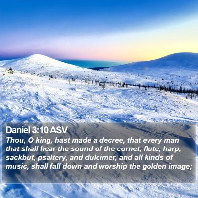 Daniel 3:10 ASV Bible Verse Image
