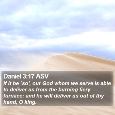 Daniel 3:17 ASV Bible Verse Image
