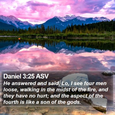 Daniel 3:25 ASV Bible Verse Image