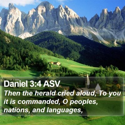 Daniel 3:4 ASV Bible Verse Image