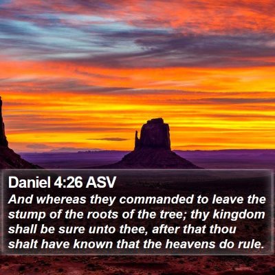 Daniel 4:26 ASV Bible Verse Image