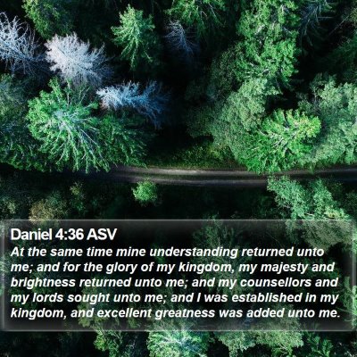 Daniel 4:36 ASV Bible Verse Image