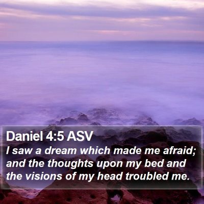 Daniel 4:5 ASV Bible Verse Image