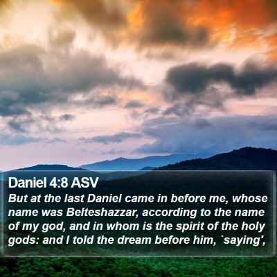 Daniel 4:8 ASV Bible Verse Image