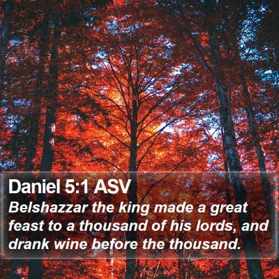 Daniel 5:1 ASV Bible Verse Image