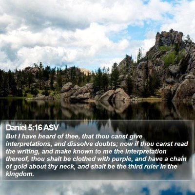 Daniel 5:16 ASV Bible Verse Image