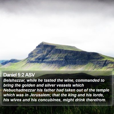 Daniel 5:2 ASV Bible Verse Image