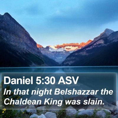 Daniel 5:30 ASV Bible Verse Image