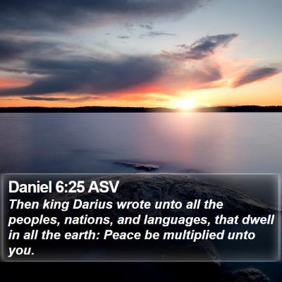 Daniel 6:25 ASV Bible Verse Image