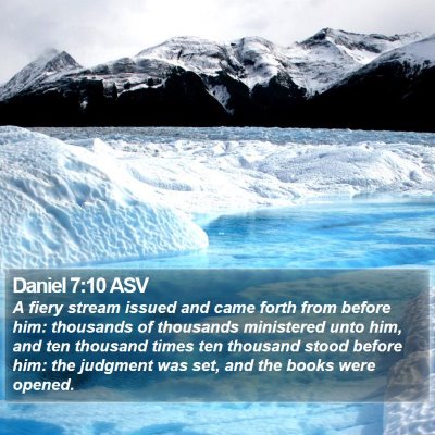 Daniel 7:10 ASV Bible Verse Image