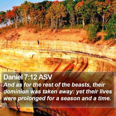 Daniel 7:12 ASV Bible Verse Image