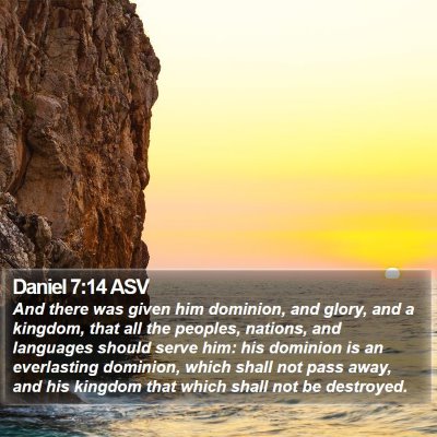 Daniel 7:14 ASV Bible Verse Image