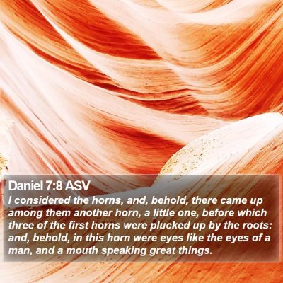 Daniel 7:8 ASV Bible Verse Image