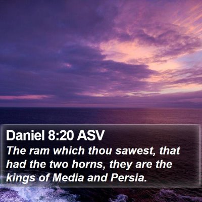 Daniel 8:20 ASV Bible Verse Image