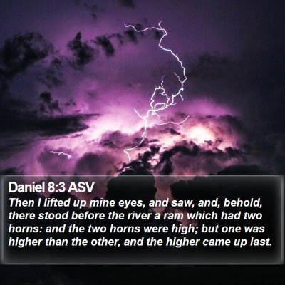 Daniel 8:3 ASV Bible Verse Image