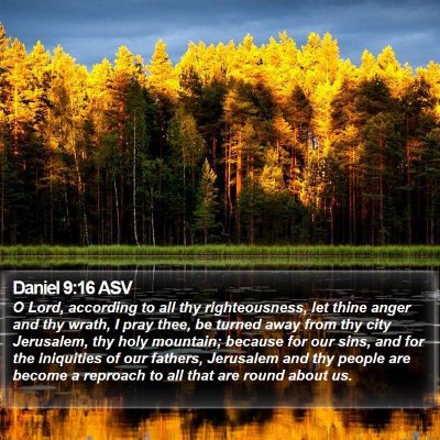 Daniel 9:16 ASV Bible Verse Image
