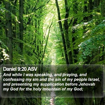 Daniel 9:20 ASV Bible Verse Image