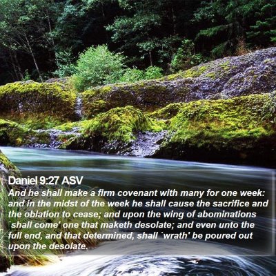 Daniel 9:27 ASV Bible Verse Image