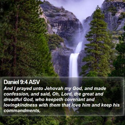 Daniel 9:4 ASV Bible Verse Image