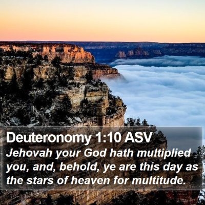 Deuteronomy 1:10 ASV Bible Verse Image