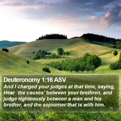 Deuteronomy 1:16 ASV Bible Verse Image