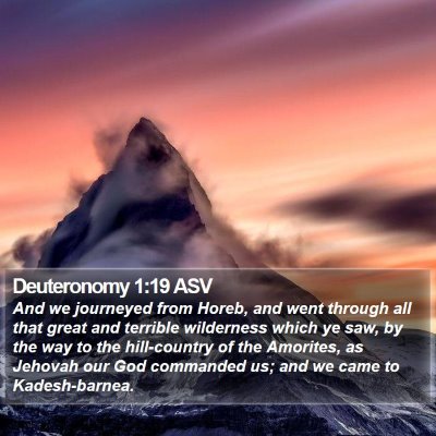 Deuteronomy 1:19 ASV Bible Verse Image