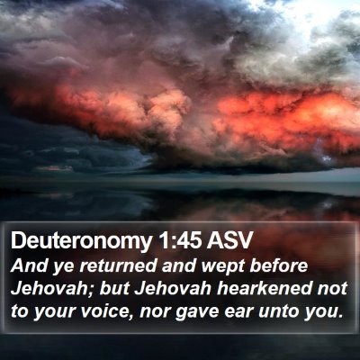 Deuteronomy 1:45 ASV Bible Verse Image