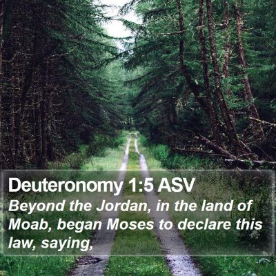 Deuteronomy 1:5 ASV Bible Verse Image