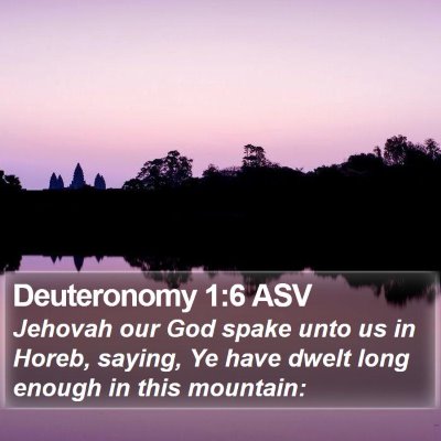 Deuteronomy 1:6 ASV Bible Verse Image