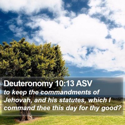 Deuteronomy 10:13 ASV Bible Verse Image