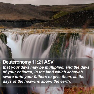 Deuteronomy 11:21 ASV Bible Verse Image