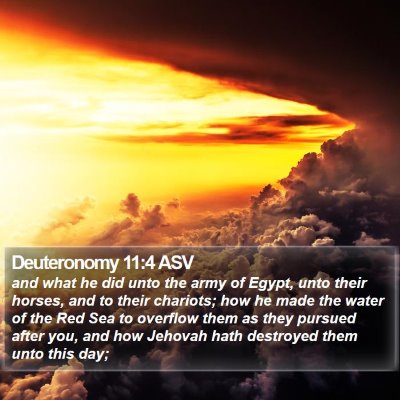 Deuteronomy 11:4 ASV Bible Verse Image