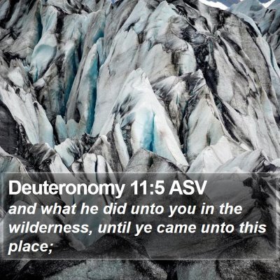 Deuteronomy 11:5 ASV Bible Verse Image