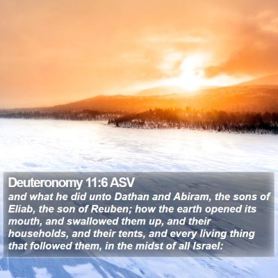 Deuteronomy 11:6 ASV Bible Verse Image