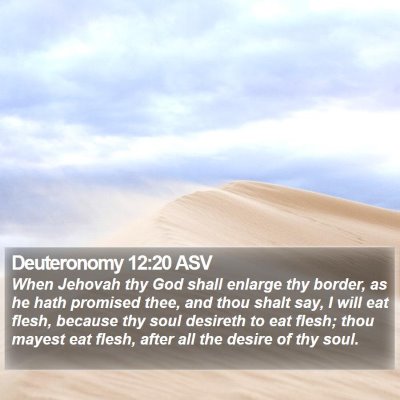Deuteronomy 12:20 ASV Bible Verse Image