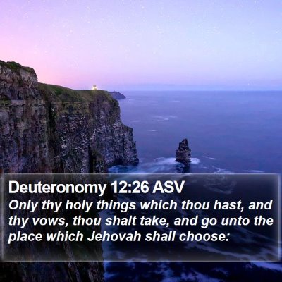 Deuteronomy 12:26 ASV Bible Verse Image