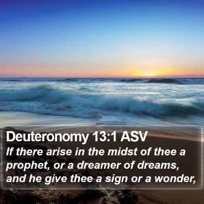 Deuteronomy 13:1 ASV Bible Verse Image