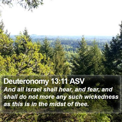 Deuteronomy 13:11 ASV Bible Verse Image