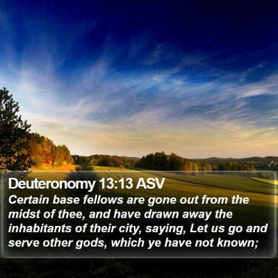 Deuteronomy 13:13 ASV Bible Verse Image