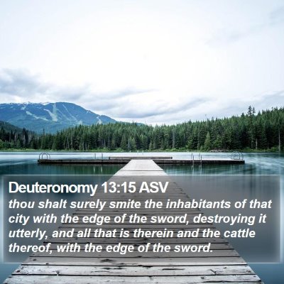Deuteronomy 13:15 ASV Bible Verse Image