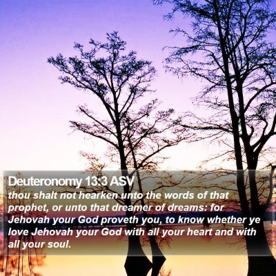 Deuteronomy 13:3 ASV Bible Verse Image