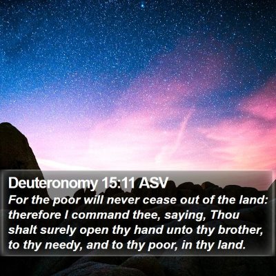 Deuteronomy 15:11 ASV Bible Verse Image
