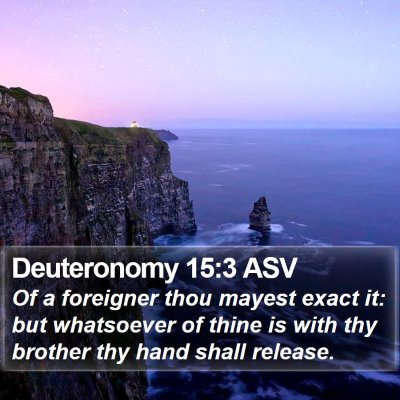 Deuteronomy 15:3 ASV Bible Verse Image