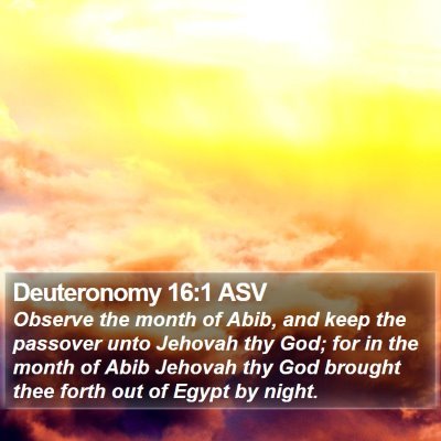 Deuteronomy 16:1 ASV Bible Verse Image