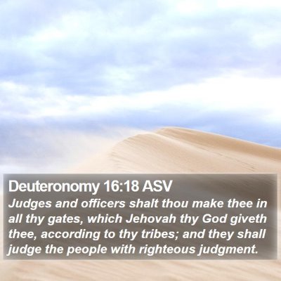 Deuteronomy 16:18 ASV Bible Verse Image